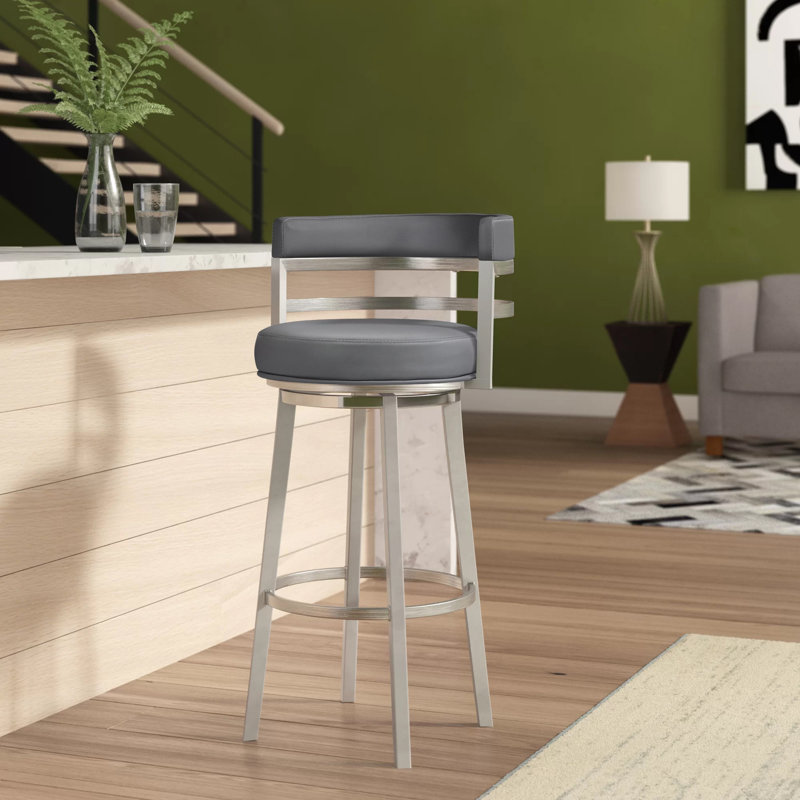 Wade Logan® Deherrera Swivel Bar Stool & Reviews Wayfair Canada